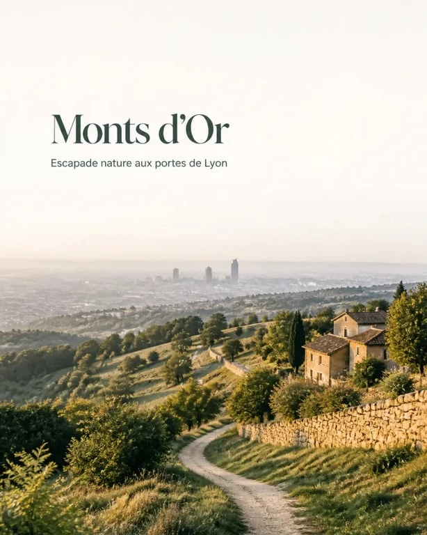 Que faire autour de Lyon : panorama des Monts d’Or avec vue sur la métropole lyonnaise
