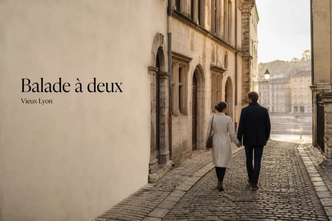 Week end romantique lyon : balade en amoureux dans le Vieux Lyon au bord de la Saône