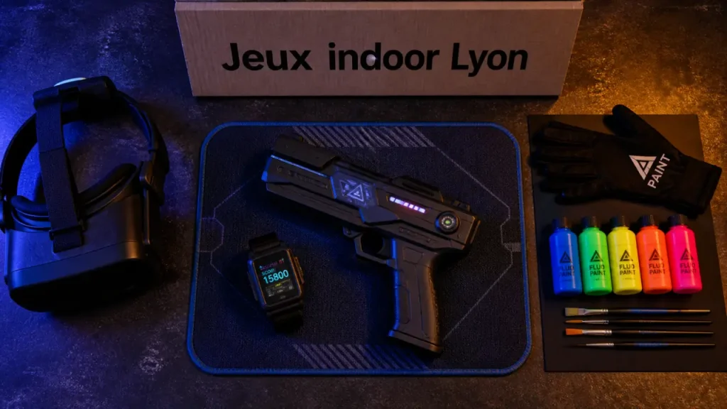 Jeux en famille Lyon : casque VR, pistolet laser et atelier peinture indoor