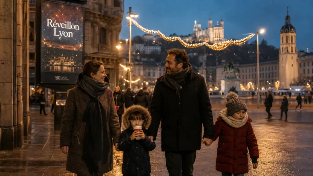 Nouvel an a Lyon en famille : balade près de Bellecour et Fourvière