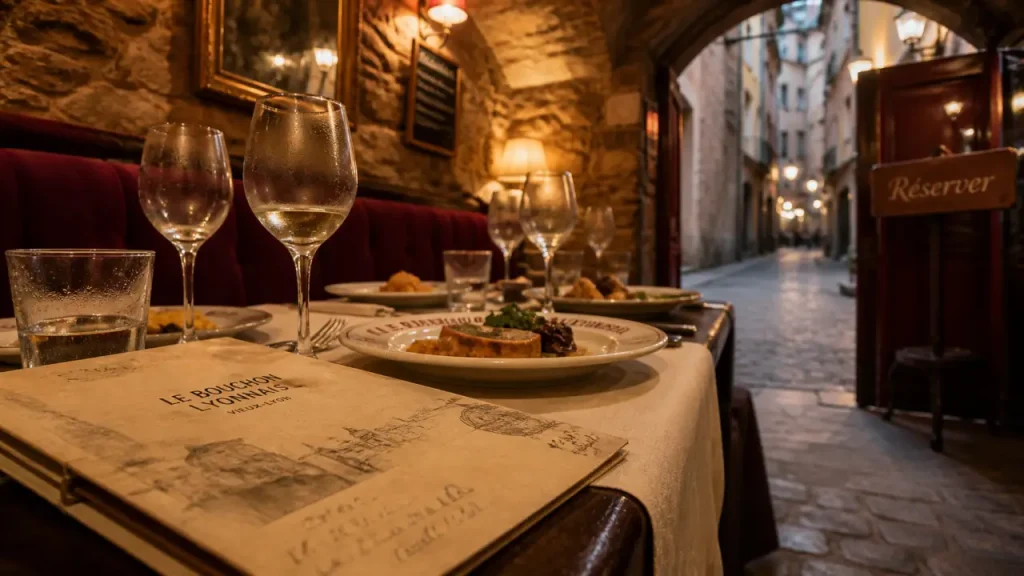 Restaurant vieux lyon, table de bouchon authentique