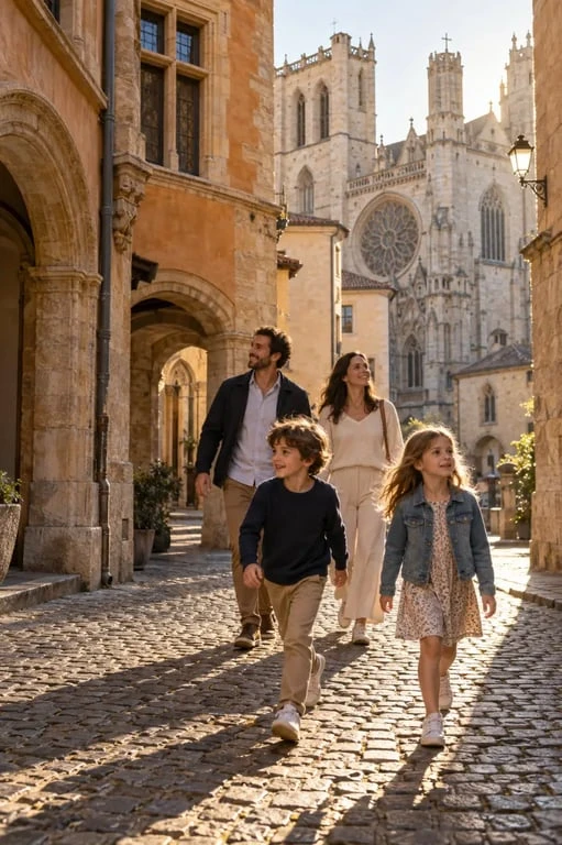 Visite du Vieux Lyon en famille dans les ruelles Renaissance