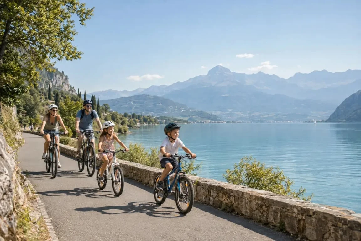 Week-end en famille proche de Lyon autour d’un lac alpin