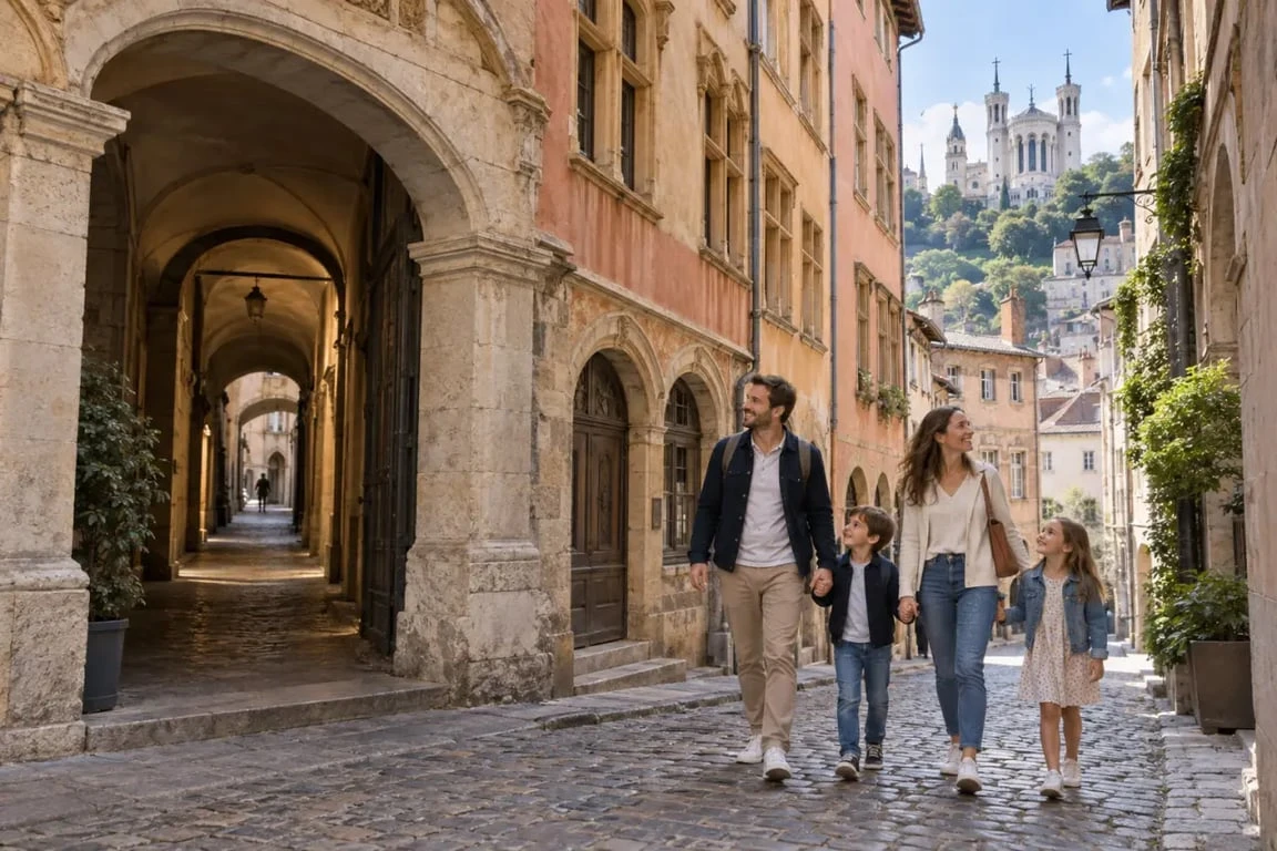Visiter Lyon en famille 2 jours dans le Vieux Lyon avec les traboules et Fourvière