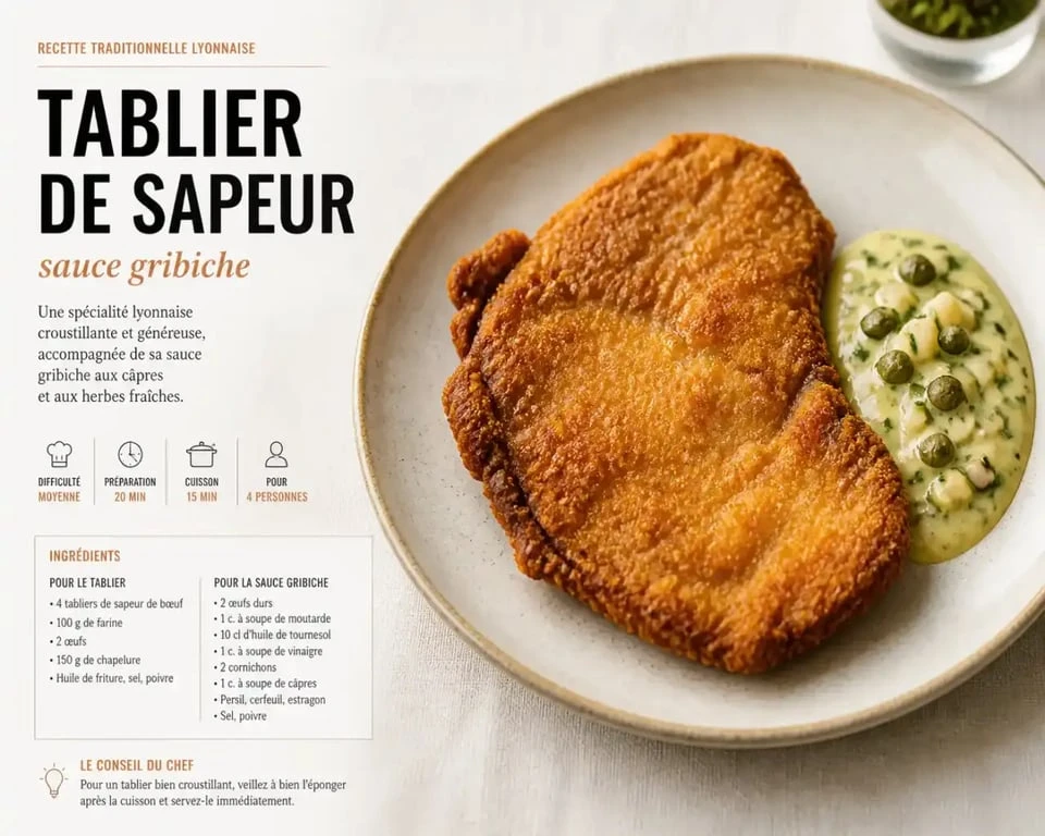 Recette du tablier de sapeur lyonnais, spécialité des marchés de Lyon