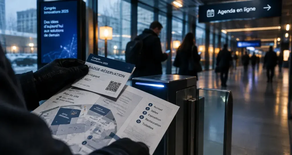 centre de congrès de lyon événements à venir : badge réservation et plan accès