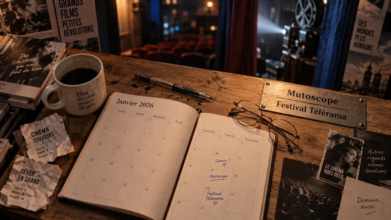 Événements lyon janvier 2026 : agenda cinéma et jazz sur une table en bois