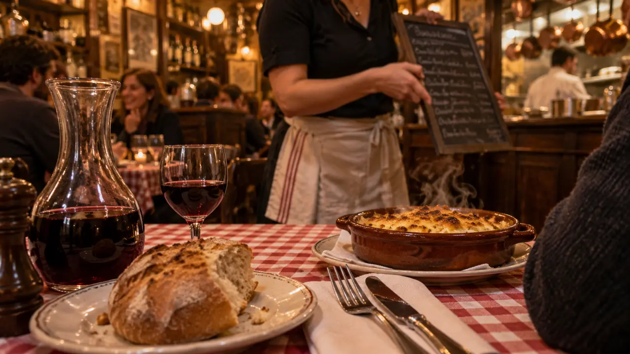 Les petit bouchons lyon : table traditionnelle, ardoise et gratin lyonnais