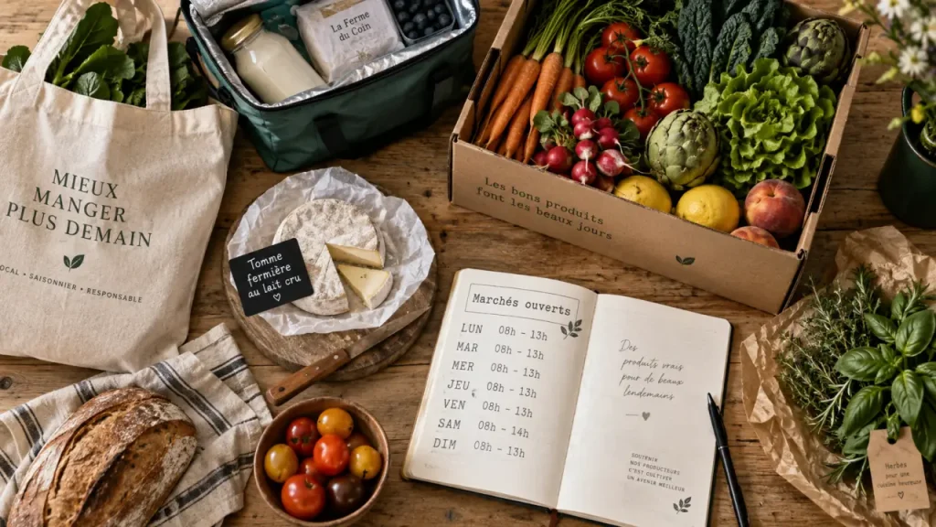 Marchés ouverts Lyon : fruits et horaires de marché par quartier