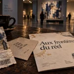 Billet et feuillet d’exposition dans un musée lyon, musées lyon expositions, « Aux frontières du réel »