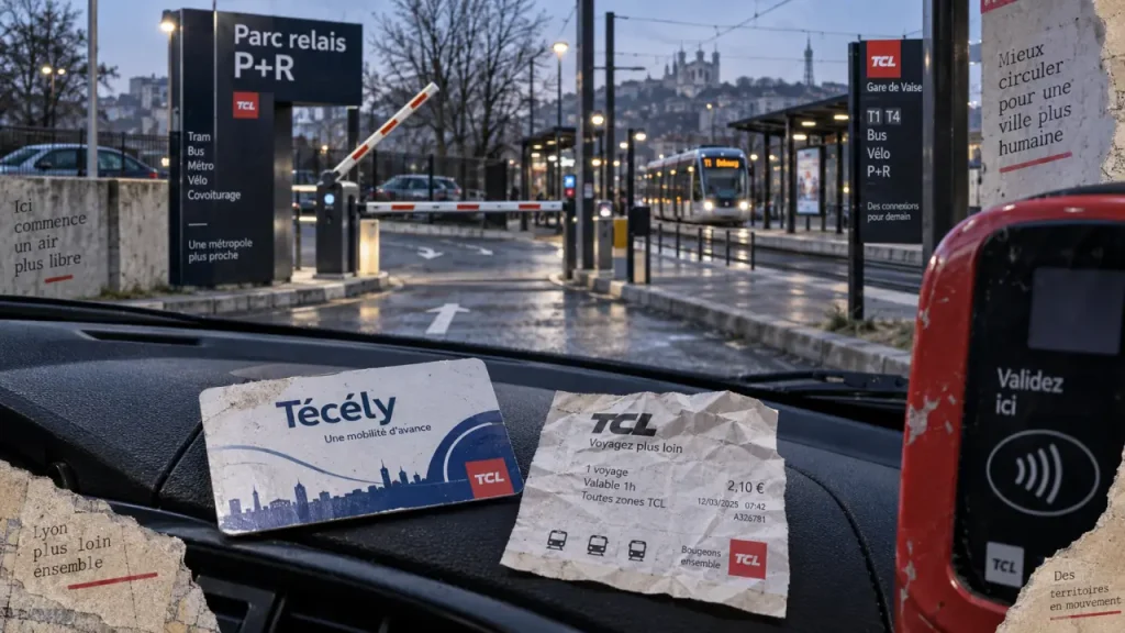 Parcs relais à Lyon : validez votre trajet TCL ou payez 20 € à la sortie